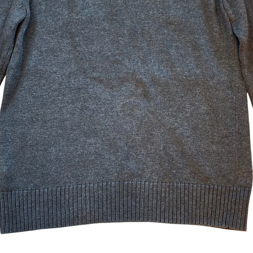 Apt 9 Womens Pullover Tunic Sweater Size S Gray 1/4 Zip Mock Neck Pockets - Picture 11 of 13